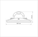 Ver imagem 2 de Tampa Tramontina Mônaco em Vidro e Aço Inox com Alça em Silicone 16 Cm Tramontina