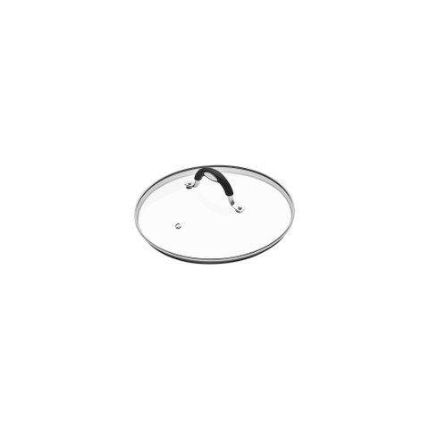 Tampa Tramontina Mônaco em Vidro e Aço Inox com Alça em Silicone 16 Cm Tramontina