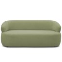 Ver imagem 3 de Sofá 3 Lugares Orgânico Sala de Estar Living 170cm Carmen F04 Bouclê Verde Oliva - Lyam Decor