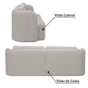 Ver imagem 4 de Sofá Living Orgânico Curvo 3 Lugares 200cm Castries Yescasa