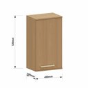 Ver imagem 3 de Armário Aéreo 100 Mdf 1 Porta 40cm Duna Luciane Móveis