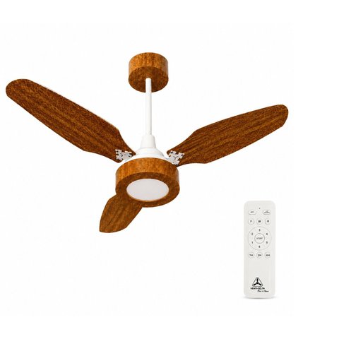 Ventilador de Teto Venti-Delta Ventus LED Inverter 55W 3 Pás Dupla Face Controle Remoto 3000k Bivolt