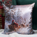 Ver imagem 5 de Almofada Decorativa Natalina Natal Papai Noel Trenó 43CMX43CM