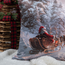 Ver imagem 3 de Almofada Decorativa Natalina Natal Papai Noel Trenó 43CMX43CM