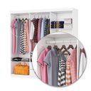 Ver imagem 6 de Guarda-roupa Solteiro Aurora 6 Portas 2 Gavetas com Espelho Branco - Carioca Móveis