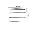 Ver imagem 3 de Painel Arcade 1.6 para Tv de até 65 Polegadas Palisandro/off White - Mobler