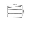 Ver imagem 3 de Painel Arcade 1.6 para Tv de até 65 Polegadas Palisandro/off White - Mobler