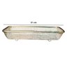 Cesto para Servir de Metal Retangular 31x12,5x6cm Multiuso - 2