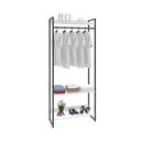 Ver imagem 5 de Estante Closet Arara c/03 Prateleiras Dynamica 80 cm Est.Preta