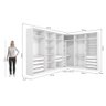 Quarto Modulado Kappesberg Adapt Branco/macadâmia 12 Portas 342cm X 263cm - 2