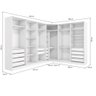 Quarto Modulado Kappesberg Adapt Branco/macadâmia 12 Portas 342cm X 263cm - 5