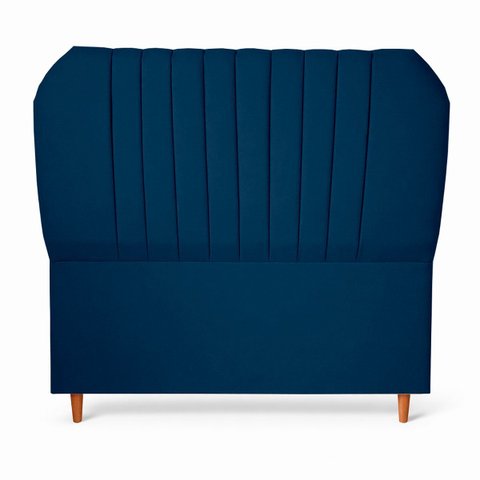 Cabeceira Estofada Elegante para Cama de Casal 140 Hera Linho