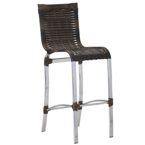 Banqueta Alta Haiti em Alumínio para Cozinha, Bistrô, Edícula Trama