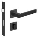 Ver imagem 1 de Fechadura Imab Hato 2 Inox Preto Maquina 55mm Banheiro