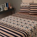 Ver imagem 3 de Jogo de Cama Duplo Queen 4 Peças 140 Fios 250x240cm Akira 2 Realce Premium - Sultan