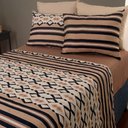Ver imagem 2 de Jogo de Cama Duplo Queen 4 Peças 140 Fios 250x240cm Akira 2 Realce Premium - Sultan