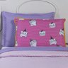 Kit Colcha Infantil Juvenil com Fronha Estampada Gatinhos Solteiro 3 Peças Dupla Face - 2
