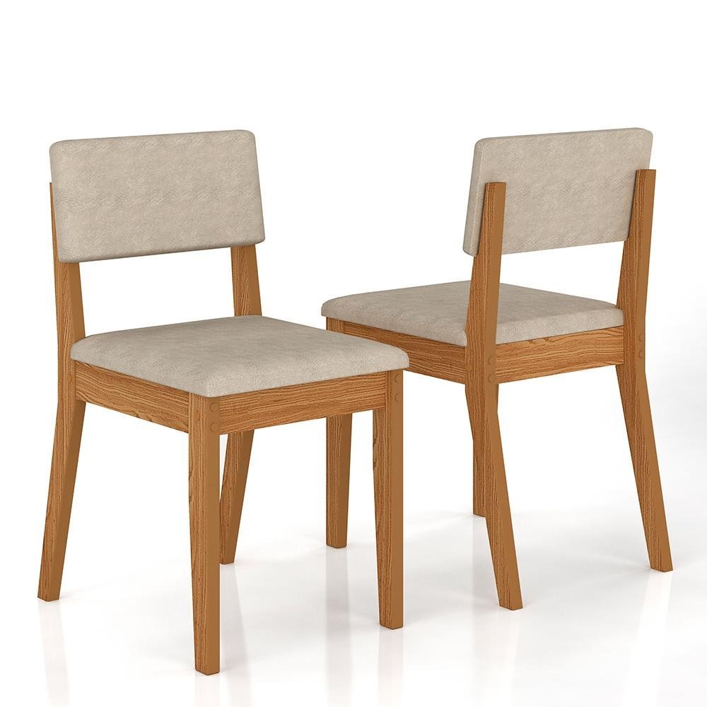 Conjunto de Mesa com 2 Cadeiras Arkansas Cinamomo/bege - M. Arapongas Cinamomo/bege 03 - 5