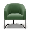 Ver imagem 4 de Cadeira Sala de Jantar Base Industrial Preto Kit 2 Stella Suede D03 - D'Rossi Cor Verde