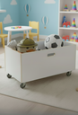 Ver imagem 2 de Baú Organizador de Brinquedos Mdf com Rodinhas 360º- Brincar