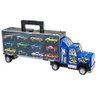 CAMINHAO CEGONHA COM 12 CARRINHOS PORTA 24 CARROS HOT GARAGEM WHEELS MALETA TRANSPORTE INFANTIL - 7