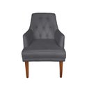 Ver imagem 3 de Kit 4 Cadeiras Paris + 2 Paris Retro Suede Grafite Dominic Decor