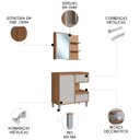 Ver imagem 3 de Gabinete Banheiro 80cm e Espelheira 70cm Clari Mel/arenas F10 - Mpozenato