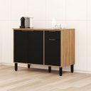Ver mais imagens de Cozinha Modulada 4 Peças 9 Portas 1 Gaveta Thalita Yescasa Marrom