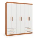 Ver imagem 2 de Guarda-Roupa Casal 6 Portas 4 Gavetas Advantage Freijó/ Off-White