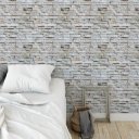 Ver imagem 2 de Papel de Parede Decorativo Tijolo Rebocado Cinza Clássico 2,5m