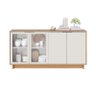 Cristaleira Guanabara Off White Freijó com Aparador para Sala Buffet Vitória Freijó Off White – Coli - 4