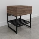Ver imagem 7 de Mesa Lateral com Gaveta Estilo Industrial Concept CabeCasa MadeiraOriginals