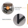 Mesa Lateral com Gaveta Estilo Industrial Concept CabeCasa MadeiraOriginals - 5