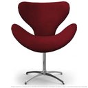 Ver imagem 1 de Cadeira Decorativa Poltrona Egg Bordô Com Base Giratória