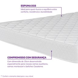 Colchão Casal Nuvem D33 188 x 138 x 15cm Casatema - 3