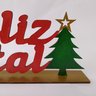 Feliz Natal com base 25x11cm - decoração de natal - As Coisas Bonitas - 3