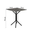 Ver imagem 3 de Conjunto de Mesa Sala de Jantar com 4 Cadeiras Leia Tubular Granito Artefamol