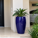 Ver imagem 2 de Vaso de Fibra de Vidro Atenas g 90cm Vitrificado Grande Azul Noturno