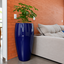 Ver imagem 3 de Vaso de Fibra de Vidro Atenas g 90cm Vitrificado Grande Azul Noturno