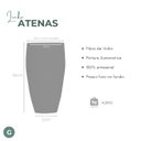 Ver imagem 4 de Vaso de Fibra de Vidro Atenas g 90cm Vitrificado Grande Azul Noturno