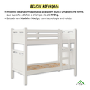 Ver imagem 2 de Treliche Jaspe Cama Auxiliar com 3 Colchões D20 Espuma Cor:branco