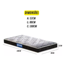 Ver imagem 3 de Treliche Jaspe Cama Auxiliar com 3 Colchões D20 Espuma Cor:branco