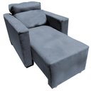 Ver imagem 1 de Poltrona Do Papai E Mamae Retratil e Reclinavel Florença Grafite