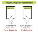 Ver imagem 4 de Porta Palheta sem Ventilação Alumínio 210cm x 90cm Direita Linha 25
