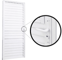 Ver imagem 3 de Porta Palheta sem Ventilação Alumínio 210cm x 90cm Direita Linha 25