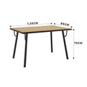 Ver imagem 3 de Conjunto Sala de Jantar Mesa Aço com 4 Cadeiras Werk Yescasa