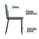 Ver imagem 6 de Conjunto Sala de Jantar Mesa Aço com 4 Cadeiras Werk Yescasa