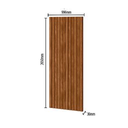 Painel Ripado em Placa 265x99,6cm (2,64m²) Mdp - 5