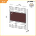 Ver imagem 4 de Painel Ripado para TV até 65 Polegadas 100% MDF 178CMX183CM 2 Gavetas Pradel Móveis Marrom
