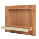 Ver imagem 5 de Painel Ripado para TV até 65 Polegadas 100% MDF 223CMX183CM 2 Gavetas Pradel Móveis Marrom